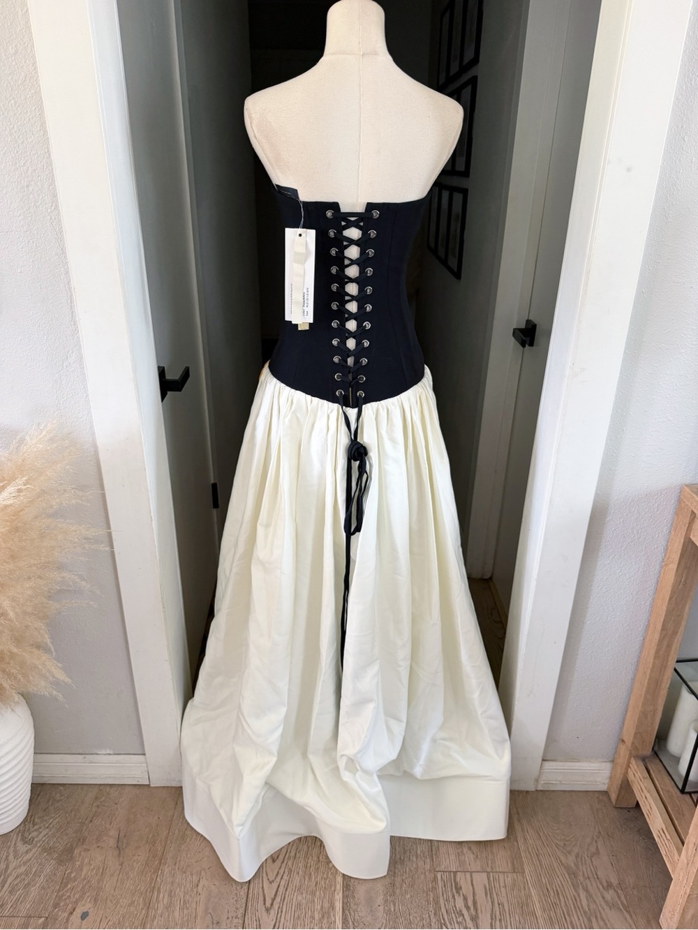 Bronx and Banco Arlo Black Strapless Corset Dress Sz XS $1500 NWT - Picture 7 of 11